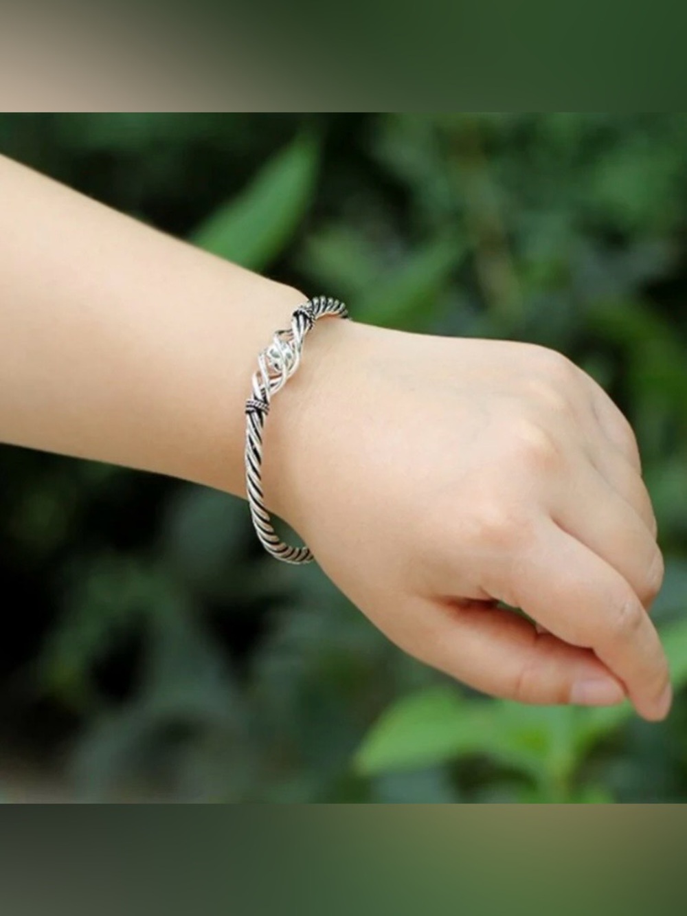 Sterling Silver Twisted Rope Bracelet
